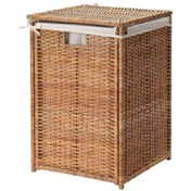 Resim Rattan Çamaşır Sepeti 80 Litre Meridyendukkan Naturel Kirli Çamaşır Sepeti 