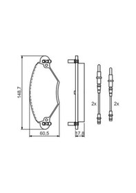 Resim Citroen C5 2.0 2001-2008 Bosch Ön Balata 