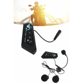 Resim Aylina Mey Ithalat® Bluetooth Kask Kulaklığı Intercom 5.0 Bluetooth Android ve Ios Uyumlu 