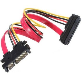 Resim Sata Uzatma Kablosu 15+7 22 Pin Erkek Dişi 45Cm 