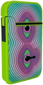 Resim Zengaz Cool Tasarım Jet Alev Çakmak - Trippy Melting Eye 