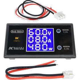 Resim PremiumPort Dijital Voltmetre Ampermetre Wattmetre 0-100V 10A Mavi LCD Deekrobot 