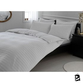 Resim Özdi̇Lek Çift Kişilik Line Çizgili Saten Nevresim 