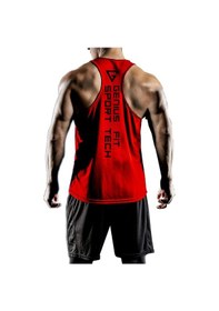 Resim Erkek Dry Fit Y-back Gym Fitness Sporcu Atleti Genıus-fıt Kırmızı 