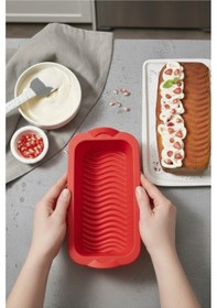 Resim Silikon Fırın - Airfryer Baton Kek Kalıbı - Ekmek Kalıbı - Çok Amaçlı Pişirme Matı Silikon Siyah Diğer 