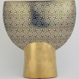 Resim Vitale Seramik Modern Vazo 29.3 12 31.5 Cm Ak.kd0064 Renkli 