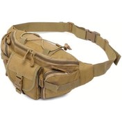 Resim Willowhaven Wuıng Tan Taktiksel Bel Çantası Dayanıklı Polyester Çok Cepli Ayarlanabilir Kayış Haki 