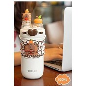 Resim Vagonlife Diller D9285 520ml Çift Kullanım Askılı Pipetli Çelik Matara 