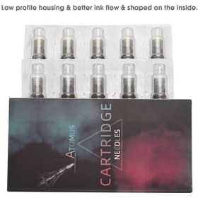 Resim Vkemall 10 Adet Tek Parça Dövme İğnesi Kartuşu - Tek Kullandım Kaliteli Ince Dövme Uygulamaları İçin 3rl - Dövme Makinesi Aksesuarı 