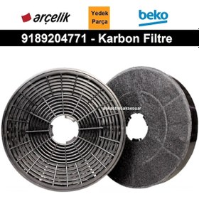 Resim Arçelik P 12 YES Davlumbaz Aspiratör Karbon Filtre 9189204771 - Diğer