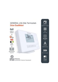 Resim General Mitra Ht300s Smart Kablosuz Akıllı Tuya Oda Termostatı 