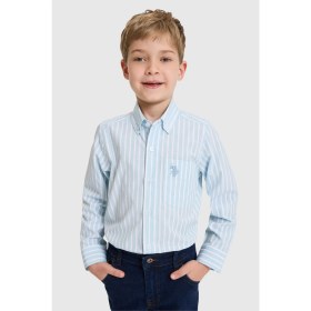 Resim U.s. Polo Assn. Erkek Çocuk Mavi Gömlek Desenli 50324772-VR036 