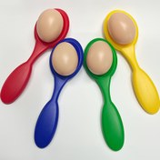 Resim 1 Takım Denge Eğitim Kiti Yumurta Kaşığı Dengesi Egzersizi Eğlenceli Sporlar Boş Zaman Eğlencesi Koşu Yarışması 