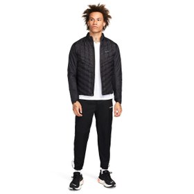 Resim Nike Therma-Fit Repel Aeroloft Erkek Siyah Koşu Mont FB7556-010 