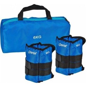 Resim Cosfer El & Ayak Bilek Ağırlığı 6 Kilo Mavi 