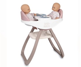 Resim Smoby Baby Nurse İkiz Bebek Oyuncak Mama Sandalyesi 220371 