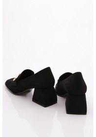 Resim Dgn 365 Kadin Önü Taşli Topuklu Ayakkabi 365-1748-R1680 Siyah 