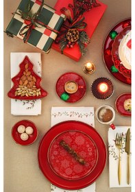 Resim Kütahya Porselen Holyday 4 Parça 2 Kişilik Kahve Takımı Kırmızı 