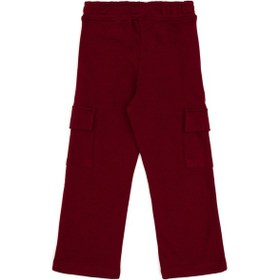 Resim U.S. Polo Assn. Kız Çocuk Bordo Cep Detaylı Parlak Baskılı Eşofman Altı 50316892-VR014 