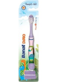 Resim Banat Dino 2+ Yaş Kapaklı Çocuk Diş Fırçası Soft 