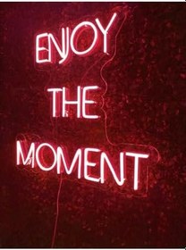 Resim dekoraven Enjoy The Moment Neon Led Tabela, enjoyss 