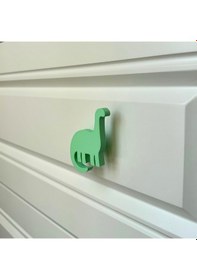 Resim Pomerol Yeşil Dino 4 Dolap Kulpu - Çocuk Odası, Mutfak Ve Banyo İçin Modern Ve Dayanıklı Mobilya Kulp 