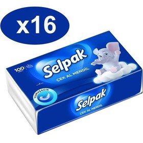 Resim Selpak Çek Al Mendil 16 x 100'lü 