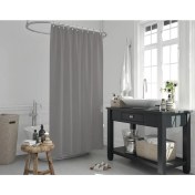 Resim Zethome Jackline Banyo Duş Perdesi 0010 Gri Tek Kanat 240X200 