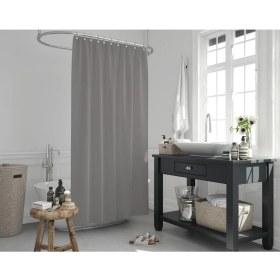 Resim Zethome Jackline Banyo Duş Perdesi 0010 Gri Tek Kanat 240X200 