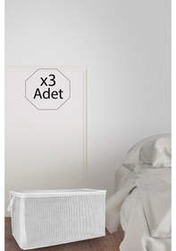 Resim 3 Adet Maxi Boy Tela Kumaş Yastık Kıyafet Hurcu 75x40x40 Cm Çok Renkli 