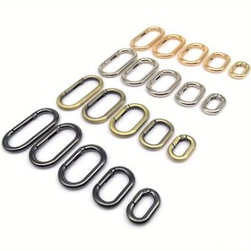 Resim [5 Adet Oval Şekilli Yaylı saç tokası Tokaları] 5 Adet Oval Şekilli Yaylı saç tokası Tokaları, Çinko Alaşımlı Metal Halka Tokaları, Anahtarlık, Çanta, Köpek Tasması için - Kendin Yap Takı Bulguları, Kendin Yap Cüzdan Yapımı 