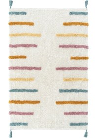 Resim Cool Halı Cool Cotton Ccn 03 Multy Xw Makinede Yıkanabilir Kaymaz Taban Pamuk Dokuma Bebek Halısı Çok Renkli 