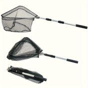 Resim 1 adet İd Festivali Alüminyum Alaşımlı Olta Ağı - Katlanabilir, Uzunluğu 150.01cm, Dayanıklı, Taşınabilir, Kolay Kullanım, Taze Su ve Tuzlu Su Balıkçılığı & Açık Hava Aktiviteleri için Uzay Tasarruflu 