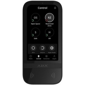 Resim Ajax Keypad Touchscreen Dokunmatik Ekranlı Tuş Takımı Siyah 
