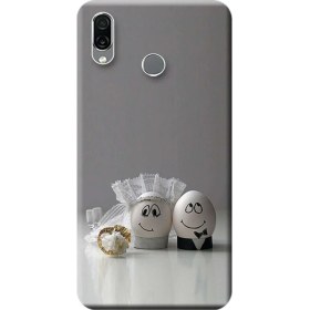 Resim Ceppare Huawei Honor Play Kılıf COR-L29 Desen Baskılı Silikon Kapak Yumurtaşk STK:558 
