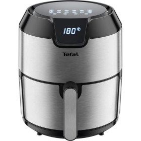 Resim Tefal EY401D Easy Fry Deluxe Sıcak Hava Fritözü, 1500 W, 4,2 L Kapasite, Xl, 6 Otomatik Programlı, Dijital Ekran, Zamanlayıcı, 6 Porsiyonluk Patates Kızartması, Paslanmaz Çelik, Siyah 