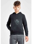 Resim Bring Me The Baskılı Unisex Çocuk Kapüşonlu Siyah Sweatshirt 