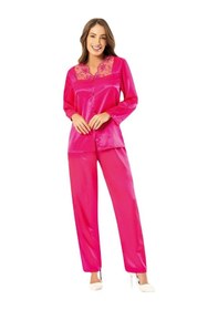 Resim Faal Saten Dantelli Pijama Takım 4610 001 
