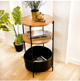 Resim Çantalı Sehpa 2 Katlı Sehpa Yan Sehpa 5309 