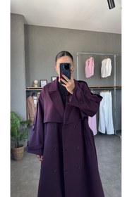Resim YOUR NAME Oversize Premium Uzun Kadın Trençkot 