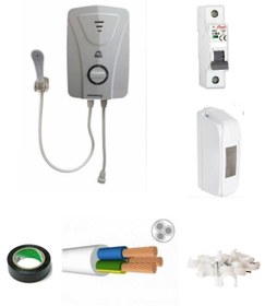 Resim Aydın derya Elektrıklı Şohben 5 Mt Kablolu Tam Takım Set 