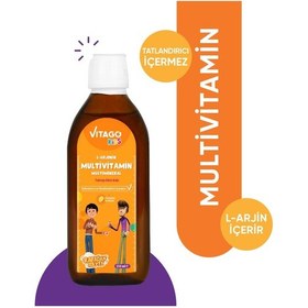 Resim Vitago Kids-L-Arjinin Rafadan Tayfa Multivitamin Şurup 150 ML 