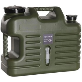 Resim Musluklu Su Bidonu - Madfox Galon Air Pe - 18 Litre - Yeşil - 547309 