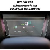 Resim UniqAnatolia Citroen C4 Suv 2021 2022 2023 Digital Hayalet Gösterge Uyumlu Nano Ekran Koruyucu 