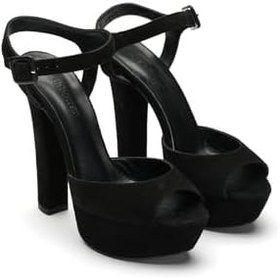 Resim Jabotter Nifty Süet 14 Cm Platform Topuklu Ayakkabı 