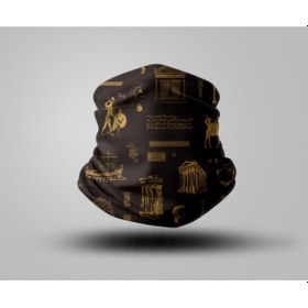 Resim Kahverengi Bandana Siyah 