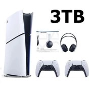 Resim Sony Playstation 5 Slim Digital 3 TB YD + 2 Kol +  Pulse 3D Kulaklık 