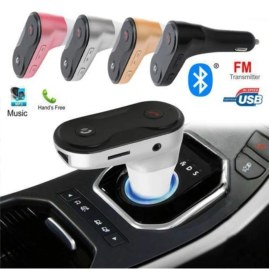 Resim Pazariz Car-G8 Dijital Ekran Bluetooth Araç Kiti Oto Araç Fm Transmitter white 