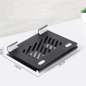 Resim Buffer® Ayarlanabilir Metal Dizüstü Destek Tabanı Katlanabilir Taşınabilir Laptop Sehpası Standı 