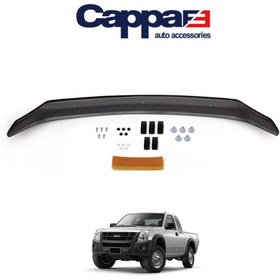 Resim Cappafe Isuzu D-max Ön Kaput Koruyucu Rüzgarlığı 4mm Akrilik (ABS) Piano Black 2006-2012 